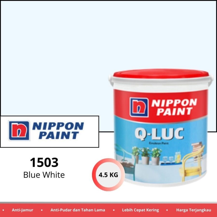 Qluc 4.5 Kg 1503 Blue White - Cat Tembok Pontianak