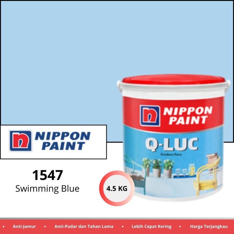 Qluc 4.5 Kg 1547 Swimming Blue - Cat Tembok Pontianak