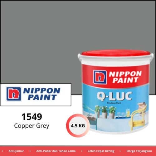 Qluc 4.5 Kg 1549 Copper Grey - Cat Tembok Pontianak