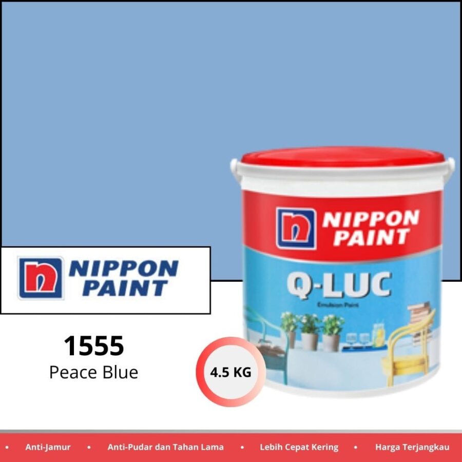 Qluc 4.5 Kg 1555 Peace Blue - Cat Tembok Pontianak