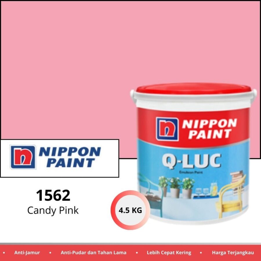 Qluc 4.5 Kg 1562 Candy Pink - Cat Tembok Pontianak