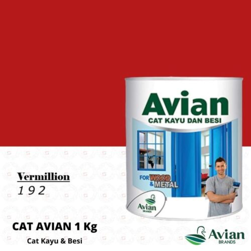 Avian Cat Kayu & Besi 1 Kg 192 Vermillion - Cat Kayu dan Besi Pontianak