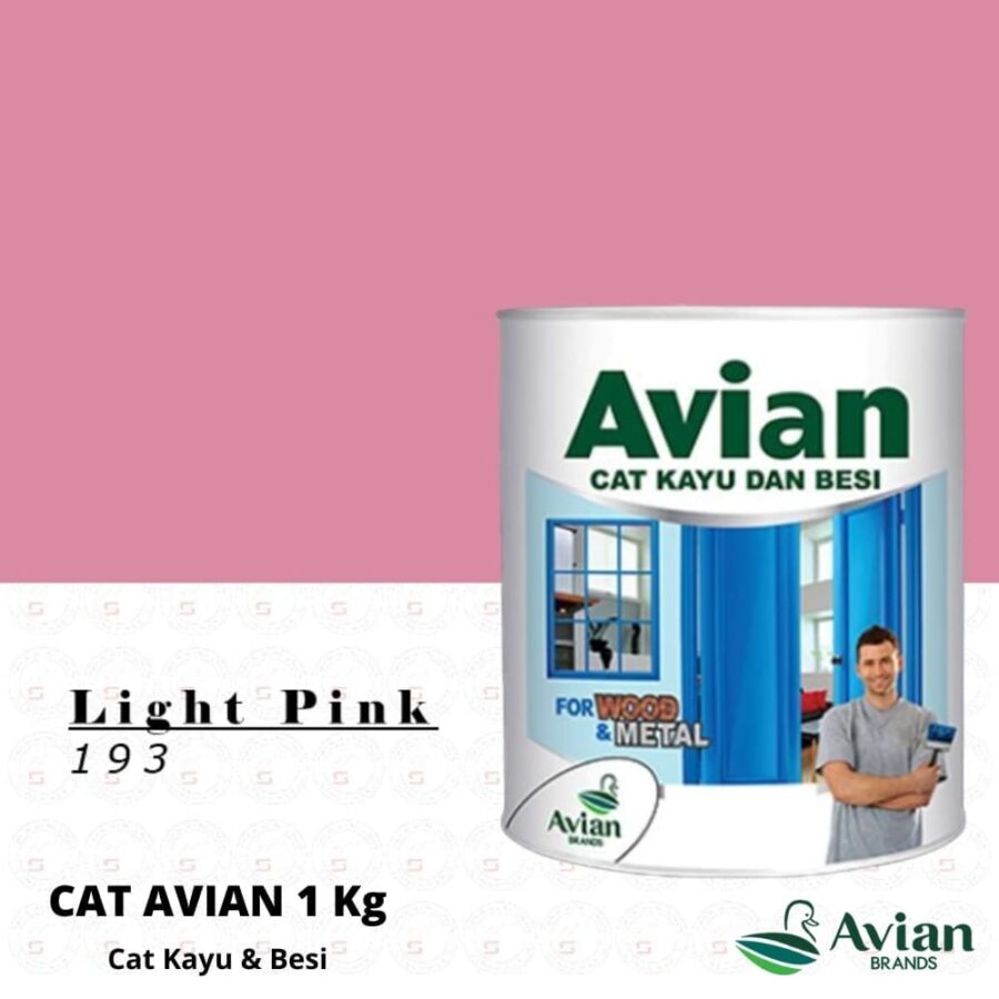 Avian Cat Kayu & Besi 1 Kg 193 Light Pink - Cat Kayu dan Besi Pontianak