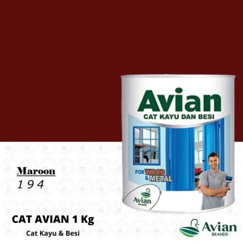 Avian Cat Kayu & Besi 1 Kg 194 Maroon - Cat Kayu dan Besi Pontianak