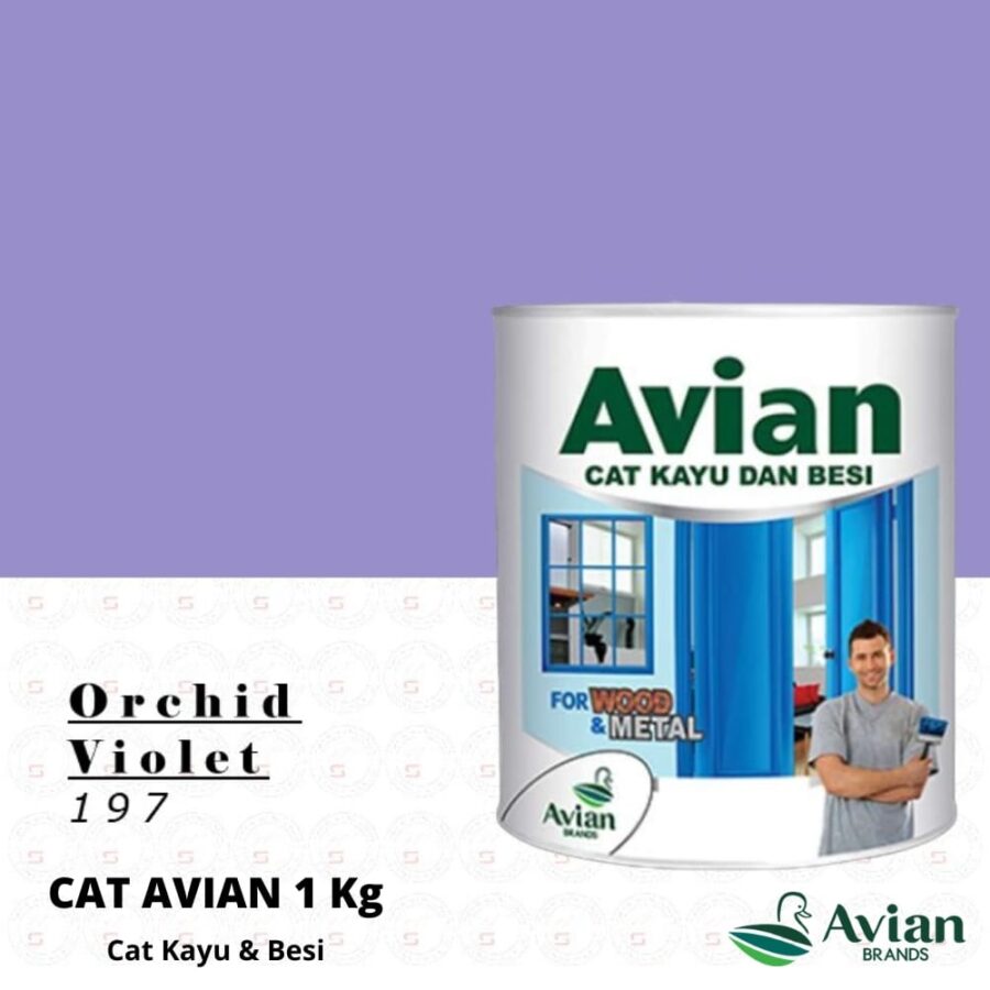 Avian Cat Kayu & Besi 1 Kg 197 Orchid Violet - Cat Kayu dan Besi Pontianak