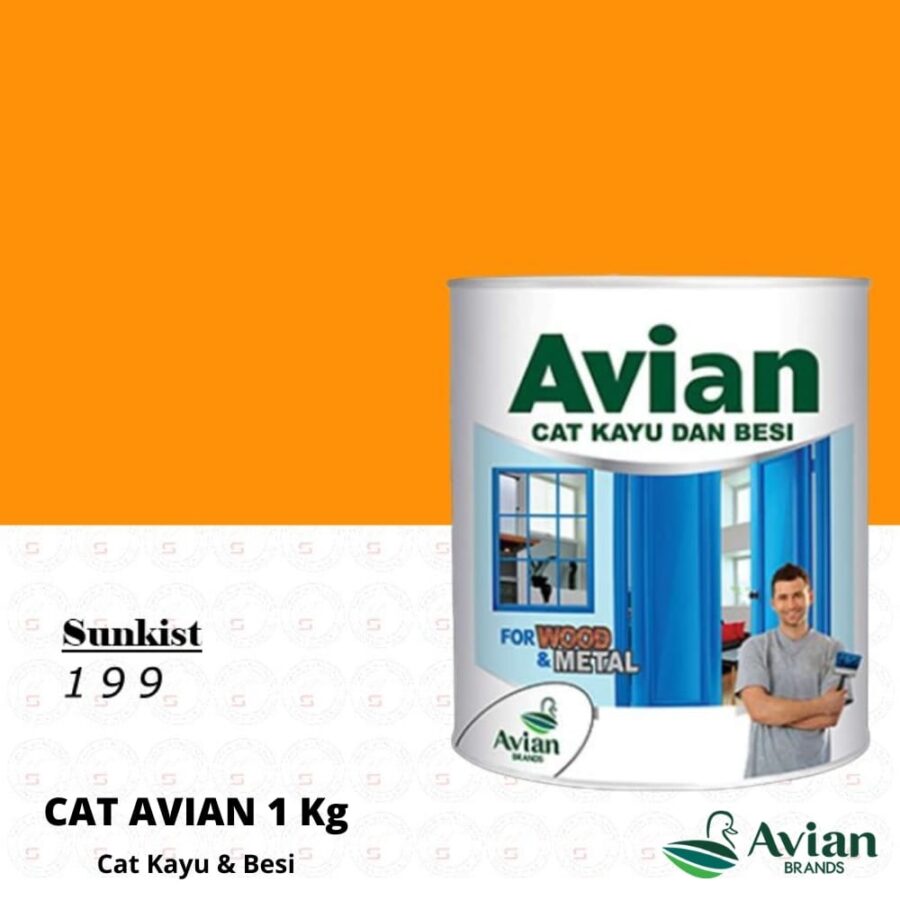 Avian Cat Kayu & Besi 1 Kg 199 Sunkist - Cat Kayu dan Besi Pontianak