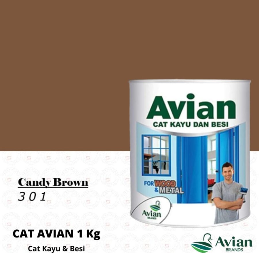 Avian Cat Kayu & Besi 1 Kg 301 Candy Brown - Cat Kayu dan Besi Pontianak