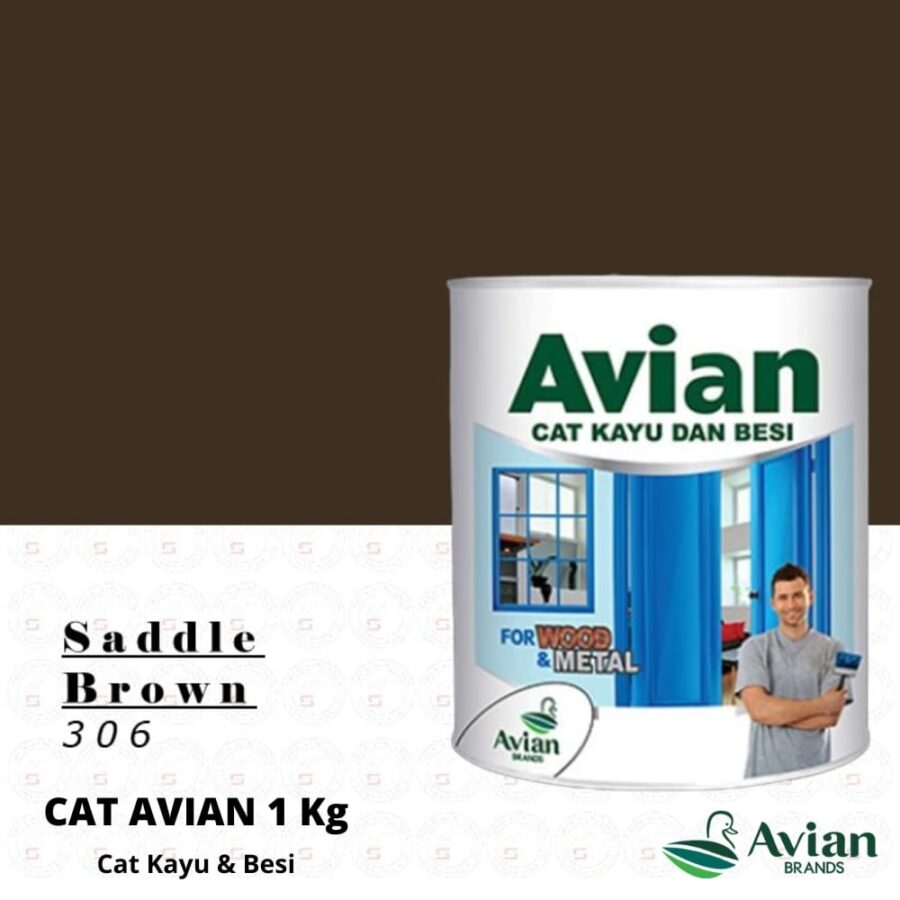 Avian Cat Kayu & Besi 1 Kg 306 Saddle Brown - Cat Kayu dan Besi Pontianak