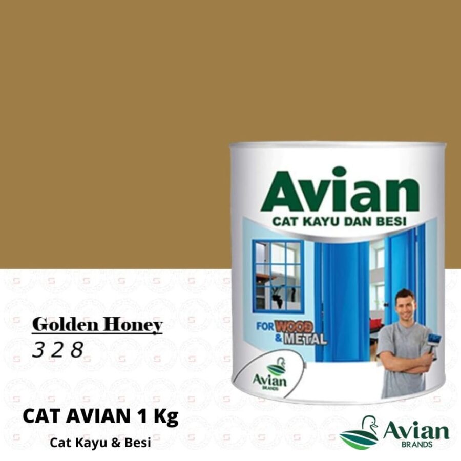 Avian Cat Kayu & Besi 1 Kg 328 Golden Honey - Cat Kayu dan Besi Pontianak