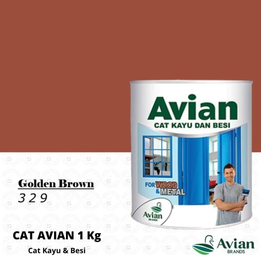 Avian Cat Kayu & Besi 1 Kg 329 Golden Brown - Cat Kayu dan Besi Pontianak