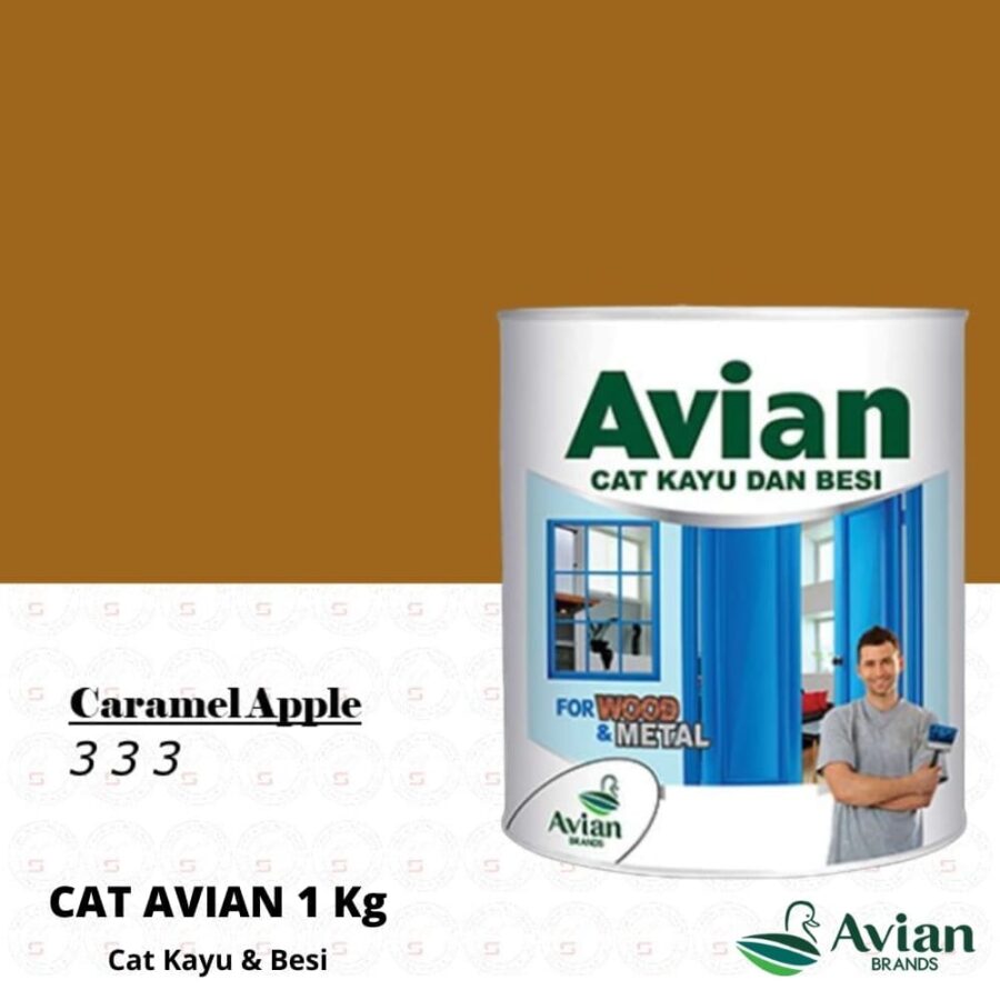 Avian Cat Kayu & Besi 1 Kg 333 Caramel Apple - Cat Kayu dan Besi Pontianak