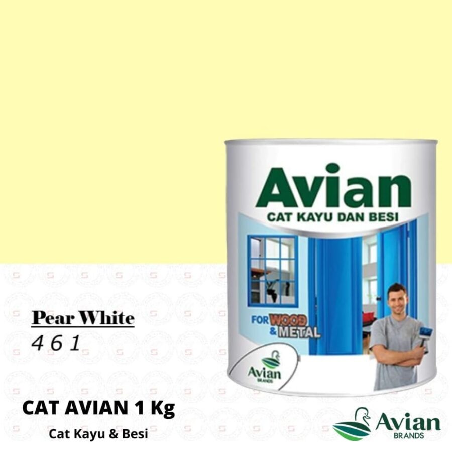 Avian Cat Kayu & Besi 1 Kg 461 Pear White - Cat Kayu dan Besi Pontianak