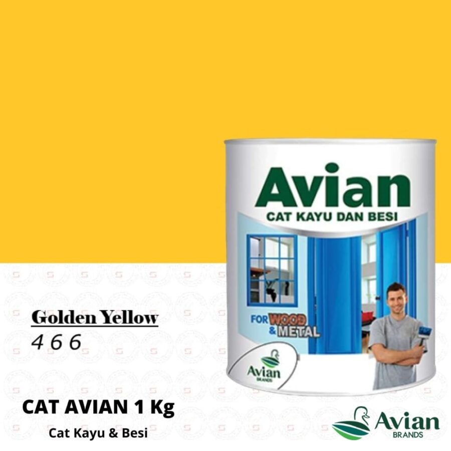 Avian Cat Kayu & Besi 1 Kg 466 Golden Yellow - Cat Kayu dan Besi Pontianak