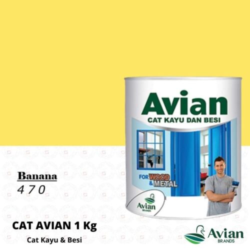 Avian Cat Kayu & Besi 1 Kg 470 Banana - Cat Kayu dan Besi Pontianak