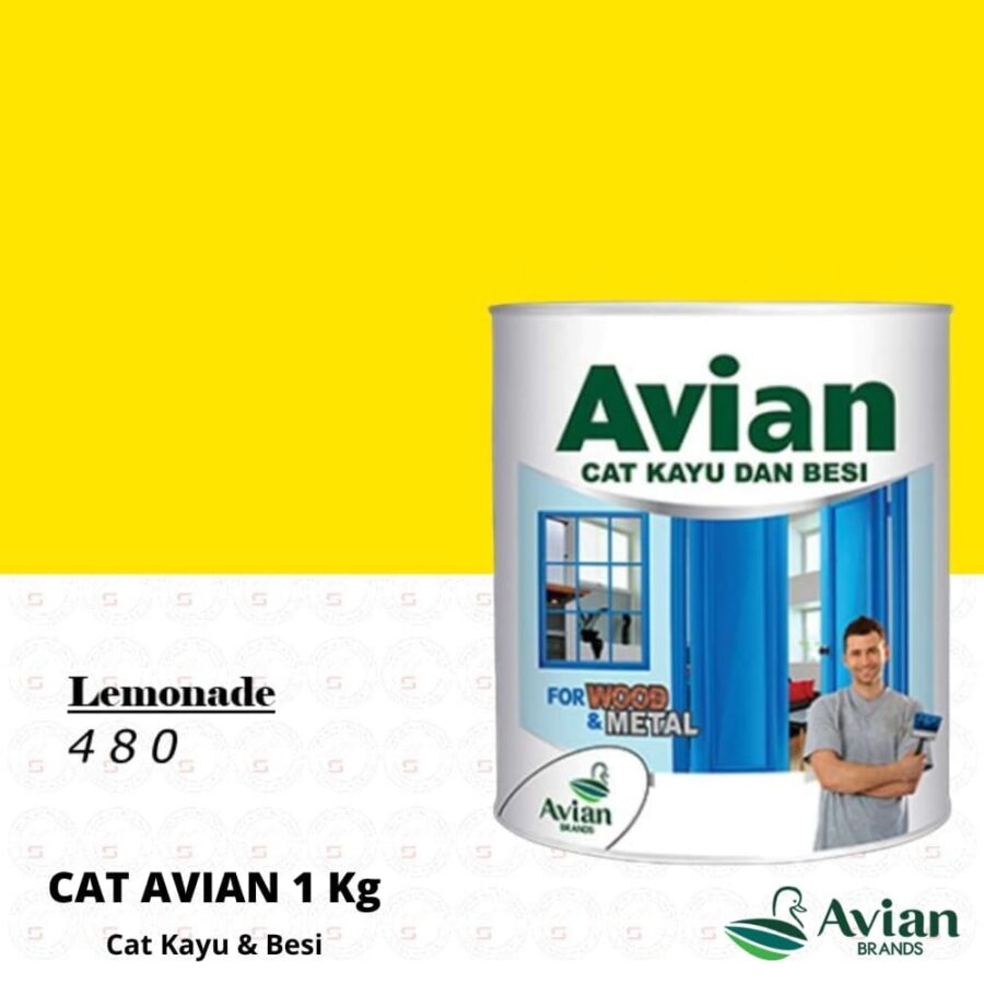 Avian Cat Kayu & Besi 1 Kg 480 Lemonade - Cat Kayu dan Besi Pontianak