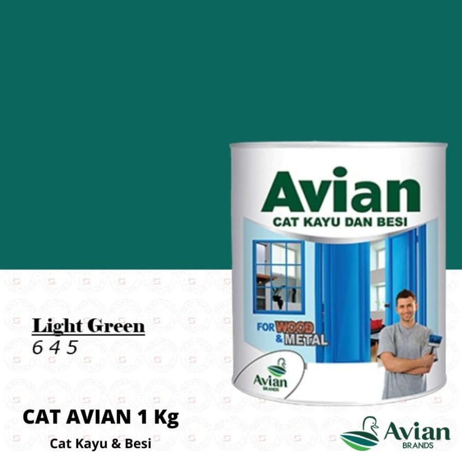 Avian Cat Kayu & Besi 1 Kg 645 Light Green - Cat Kayu dan Besi Pontianak