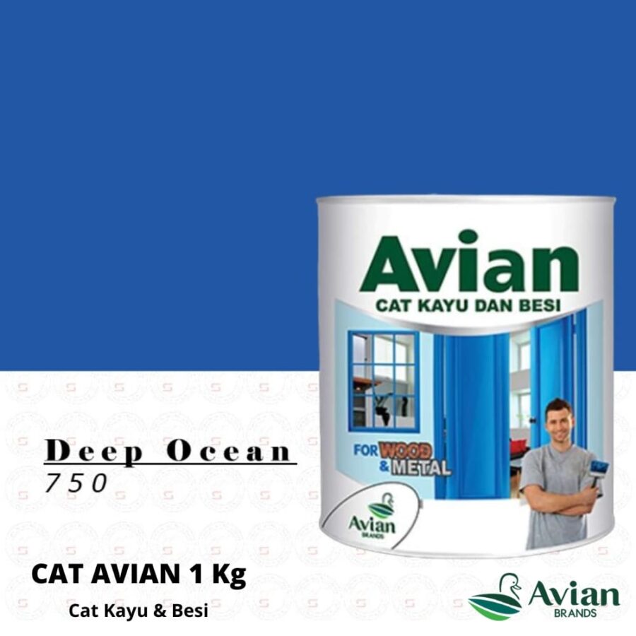 Avian Cat Kayu & Besi 1 Kg 750 Deep Ocean - Cat Kayu dan Besi Pontianak