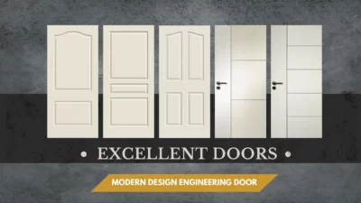 Pintu HDF Excellent Door Pontianak 3 Banner Excellent Doors