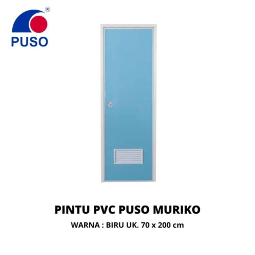 Pintu PVC Kamar Mandi 70x200 Warna Biru - Pintu Pontianak