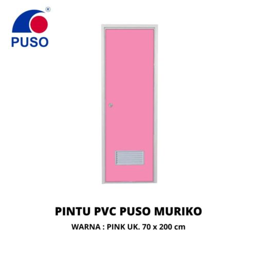 Pintu PVC Kamar Mandi 70x200 Warna Pink - Pintu Pontianak