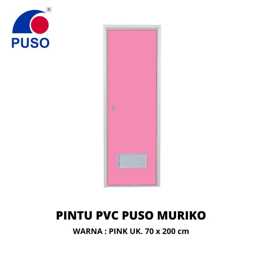 Pintu PVC Kamar Mandi 70x200 Warna Pink - Pintu Pontianak