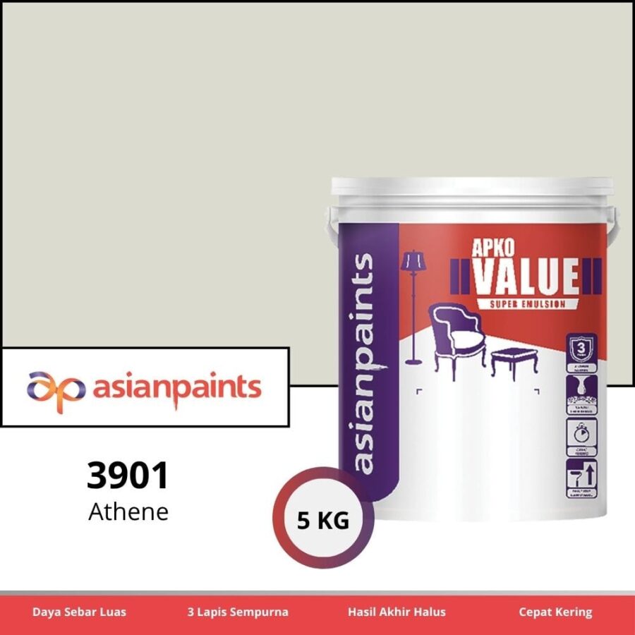 APKO Value Super Emulsion 5 Kg Athene 3901 - Cat Tembok Pontianak