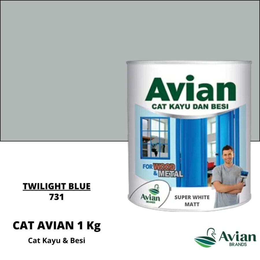 Avian Cat Kayu & Besi 1 Kg 731 Twilight Blue - Cat Kayu dan Besi Pontianak