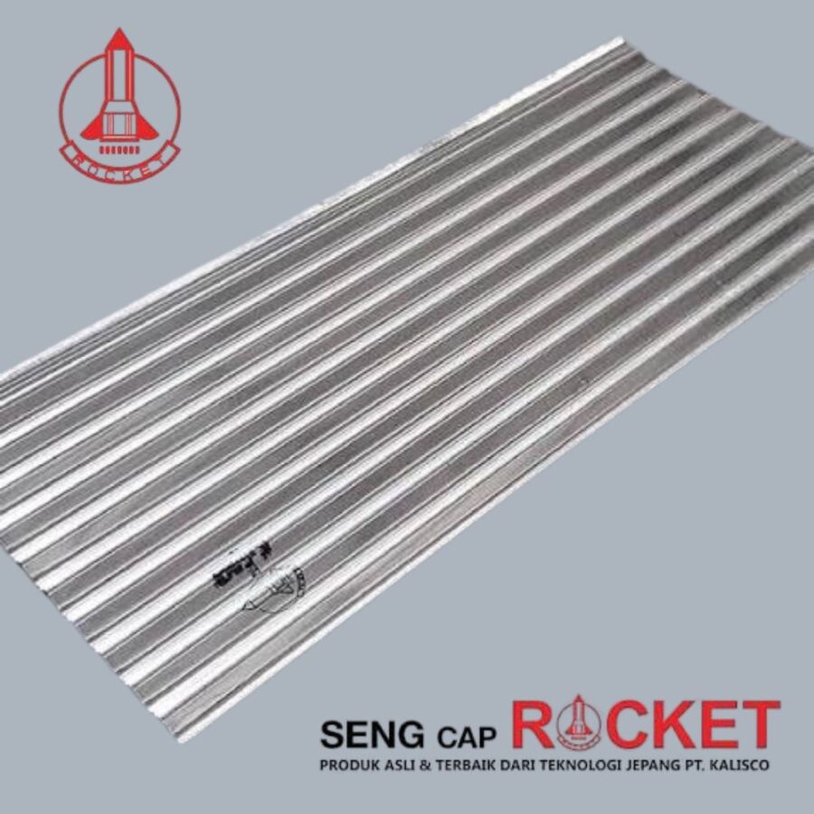 Atap Seng Gelombang Roket Ukuran 90 x 180 cm - Atap Pontianak
