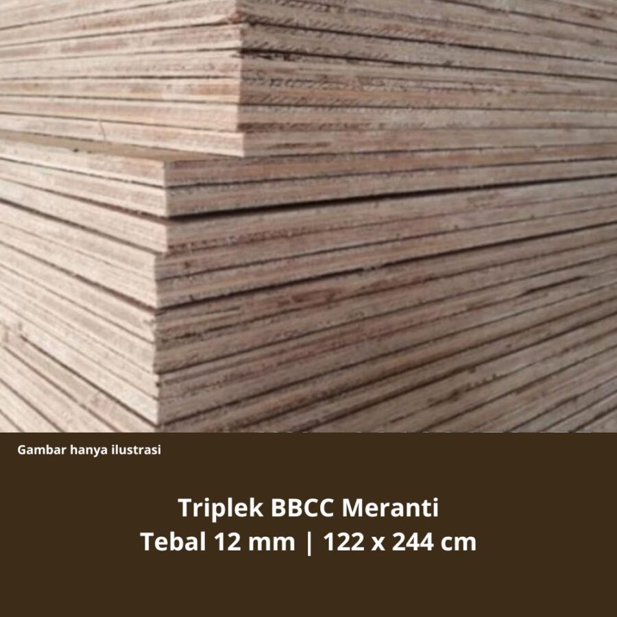 triplek 12 mm meranti
