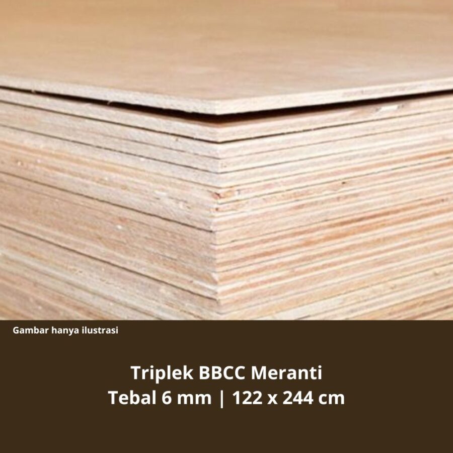 triplek 6 mm meranti