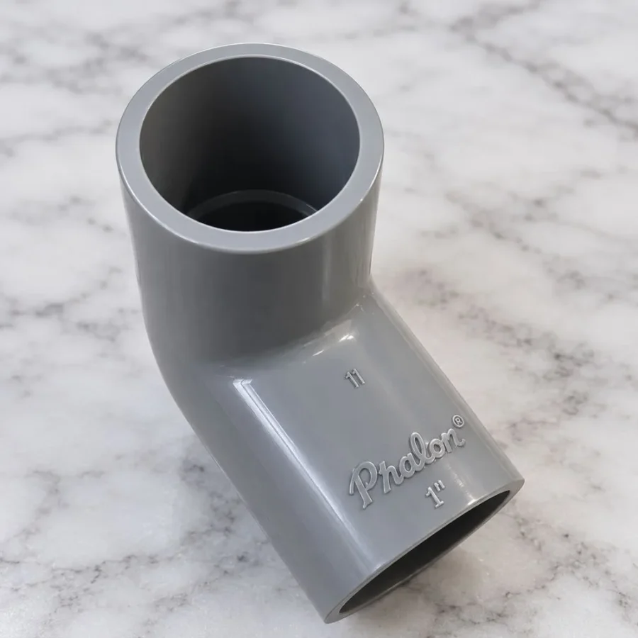 Elbow 1 Inch TS Pralon fitting PVC putih untuk sambungan pipa air 90 derajat