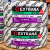 Kabel Extrana NYM 3 x 2,5 mm² 50 meter rol putih dengan label hijau dan ungu bertanda SNI di Toko Bangunan Pontianak