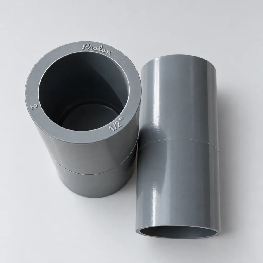 Socket 1/2 inch TS Pralon abu-abu dengan tutup cap, produk fitting pipa PVC dari Toko Bangunan Sinar Karya Pontianak